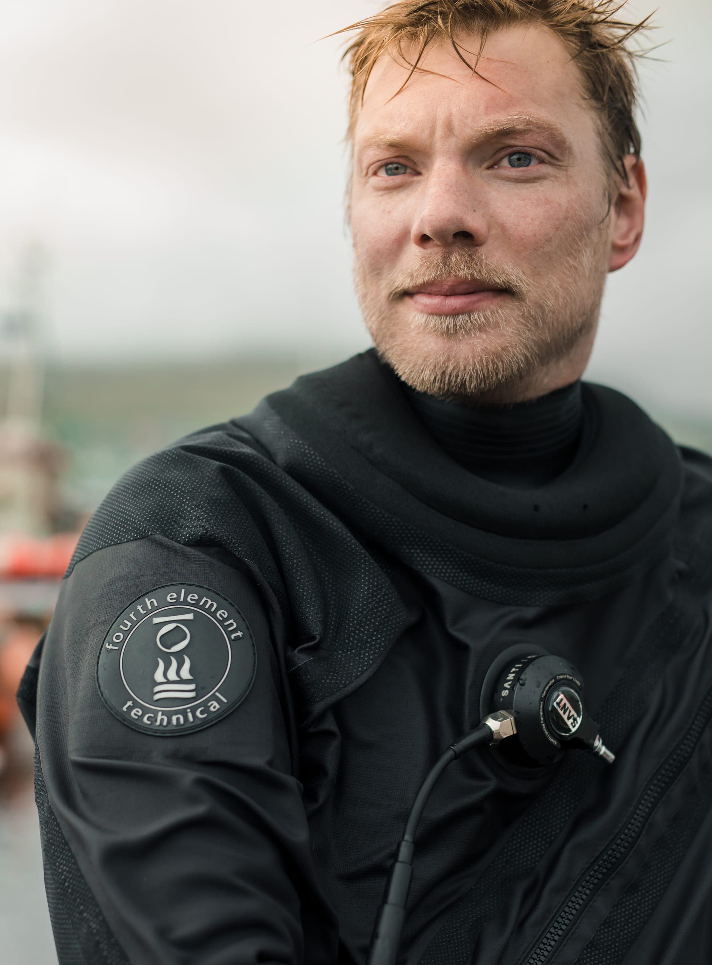 Young Faroese diver
