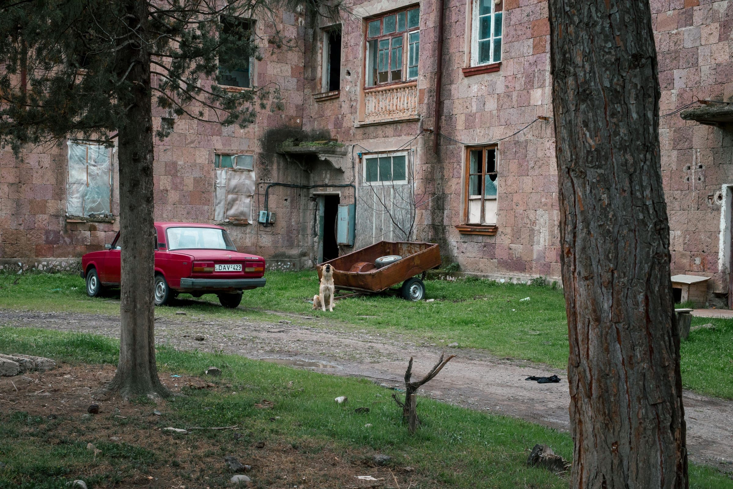 Georgia — a child standing in an empty field
