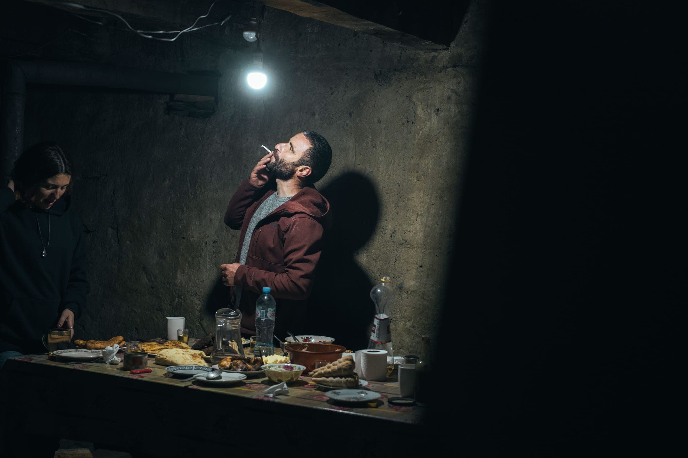 Georgia — night scene with lamp