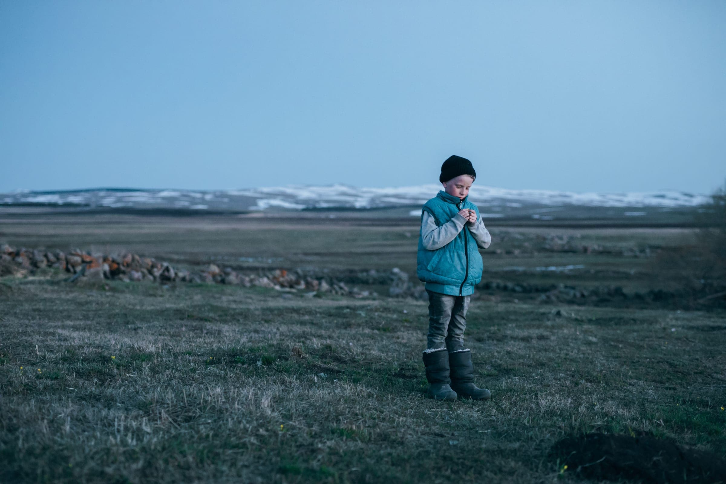 Georgia — figure in a vast plain